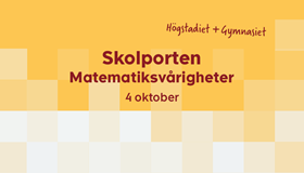 Skolporten Matematiksvårigheter